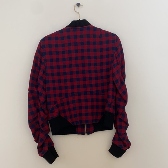 ALC Andrew Plaid Wool Blend Bomber - Picture 3 of 6